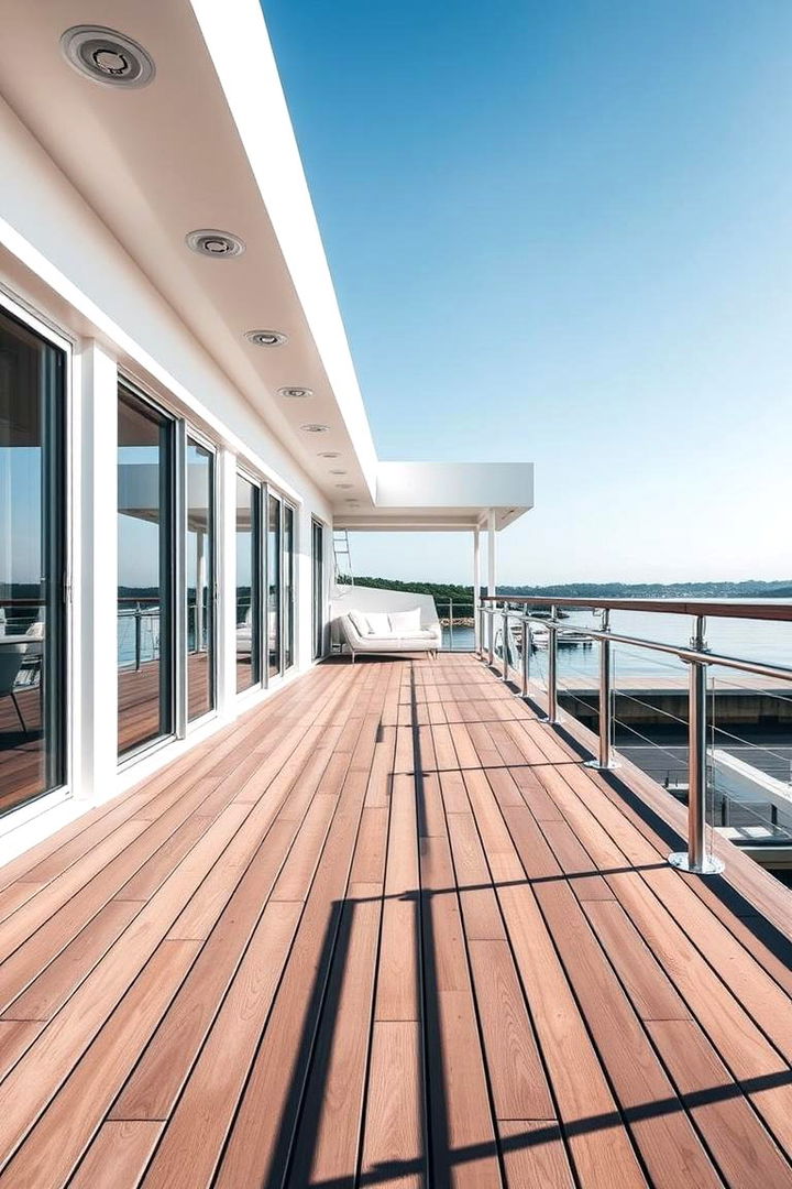 Modern Minimalist Deck - Ground Level Deck Ideas for Seamless Outdoor Living