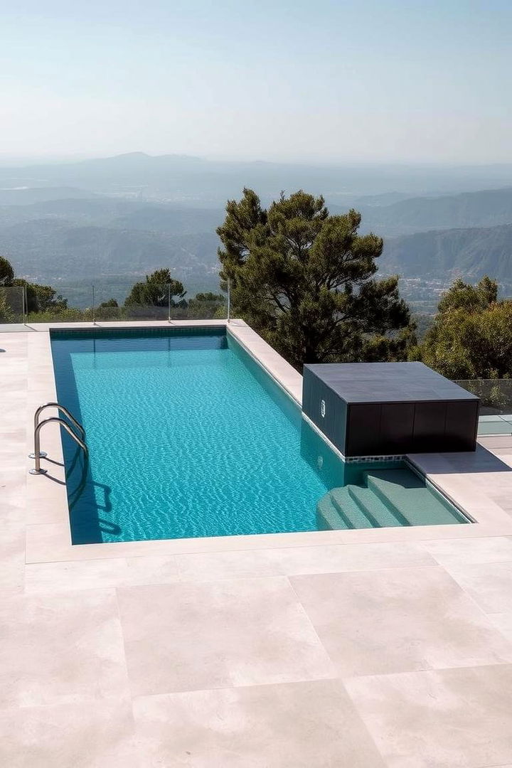 Modern Minimalist Design - Above Ground Pool Ideas: Creative Designs for Backyard Fun