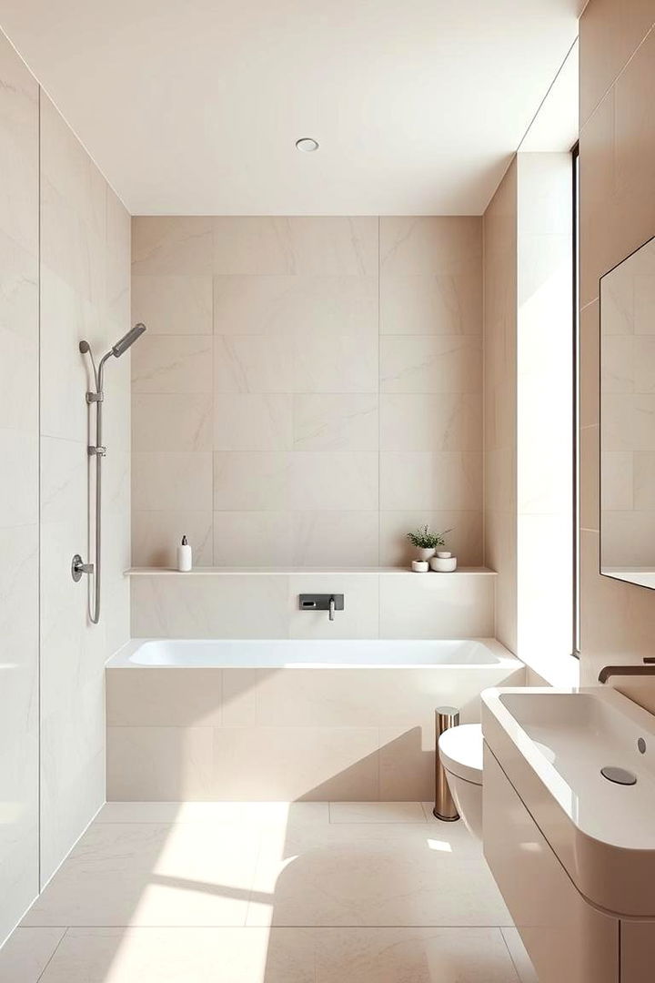 Modern Minimalist Design - Half-wall Tile Bathroom Ideas for a Sleek Look