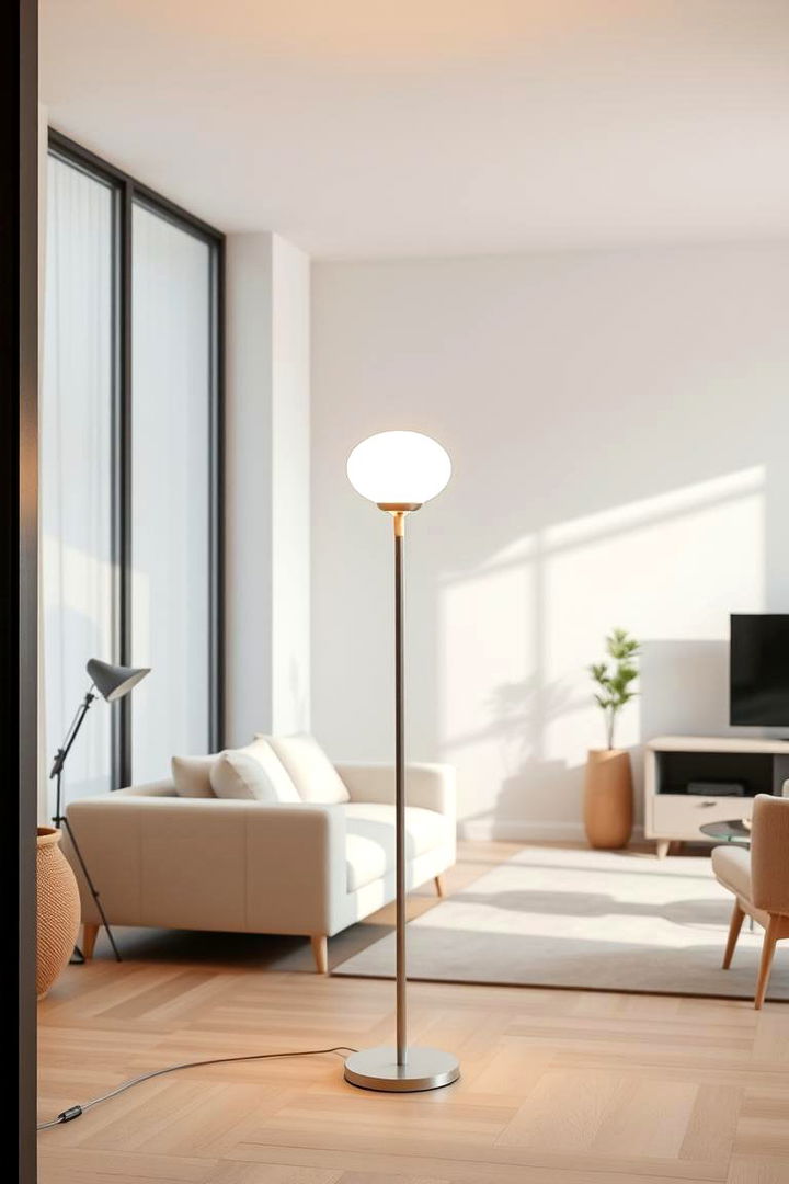 Modern Minimalist Designs - Living Room Floor Lamp Ideas for Ambient Illumination