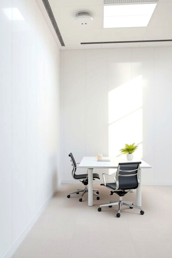 Modern Minimalist Elegance - Inspiring Office Wallpaper Ideas for Productive Spaces