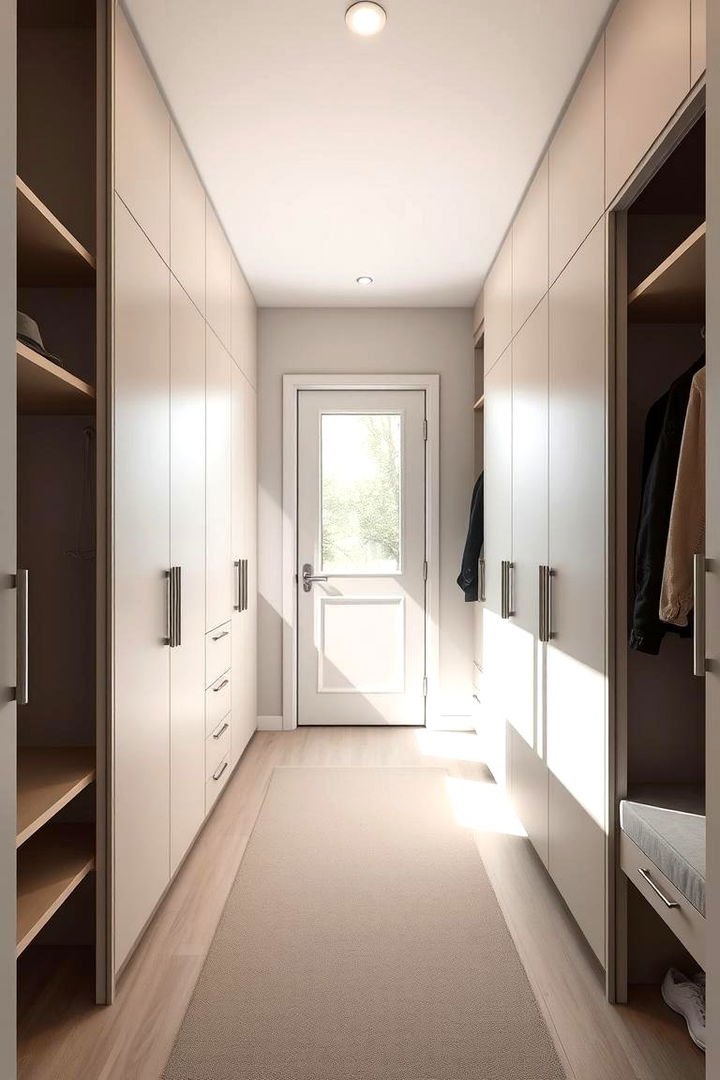 Modern Minimalist Entry Closet - Entry Closet Organization Ideas for Functional Spaces