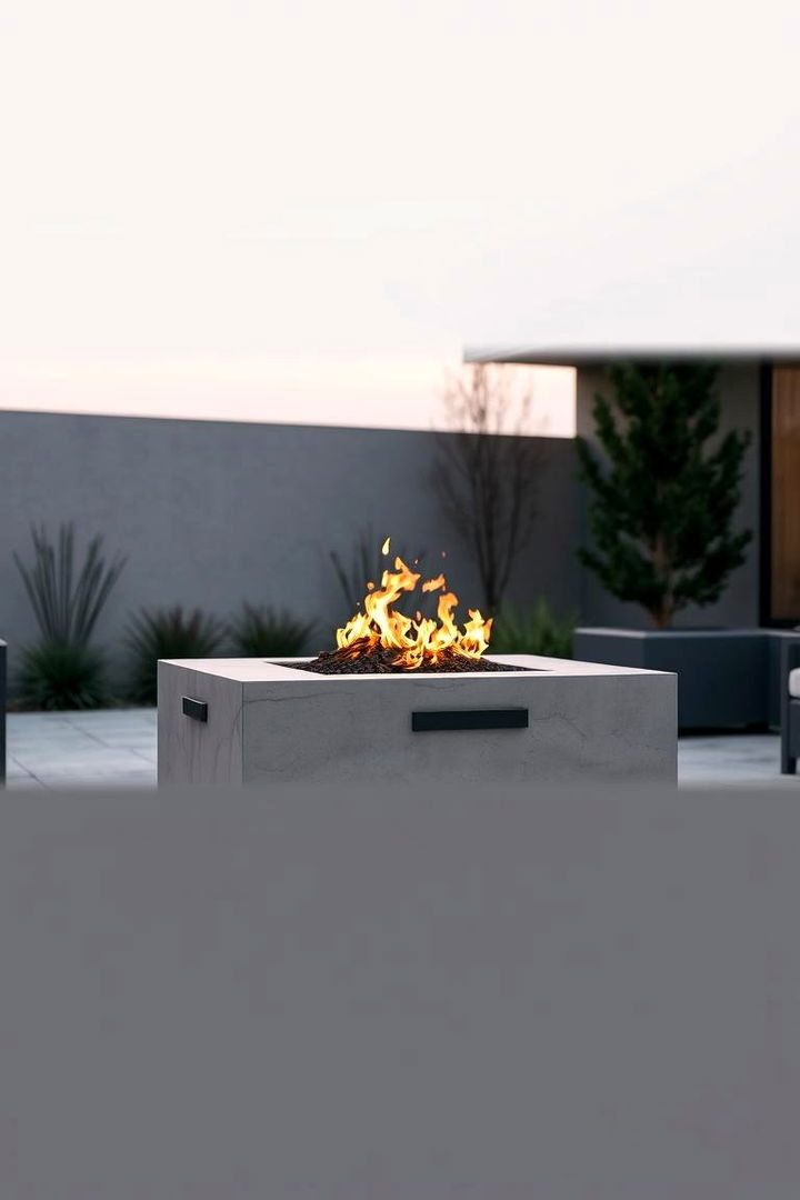 Modern Minimalist Fire Pit - Inspiring Fire Pit Ideas for Your Backyard Oasis