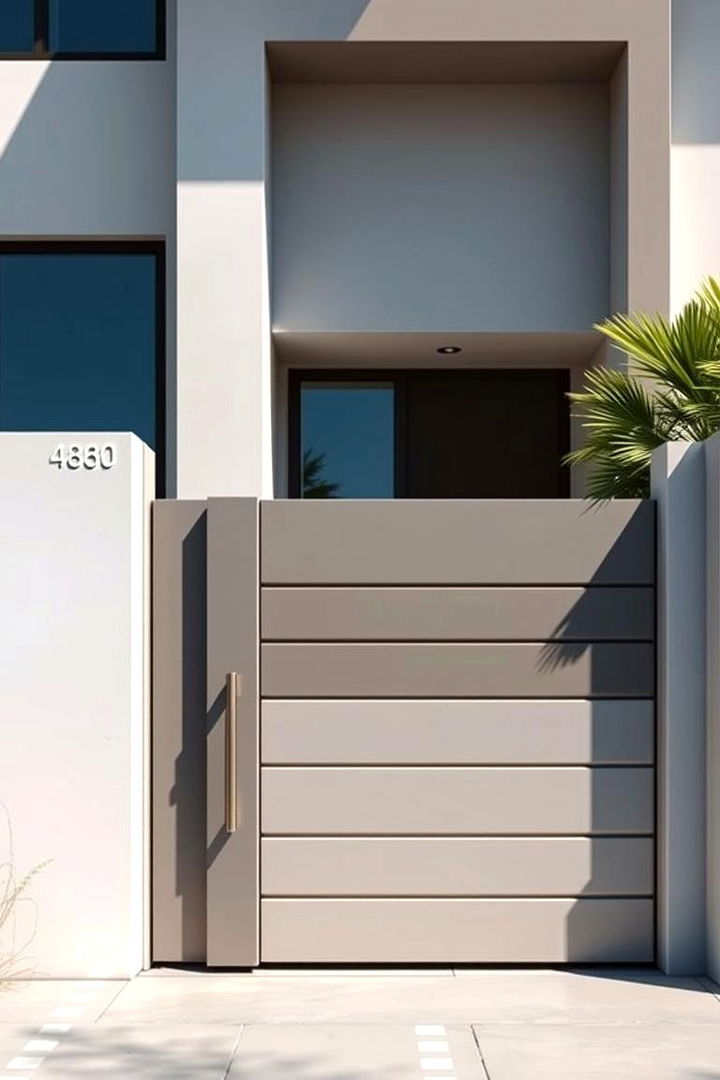 Modern Minimalist Gate - Front Door Gate Designs for Security & Style