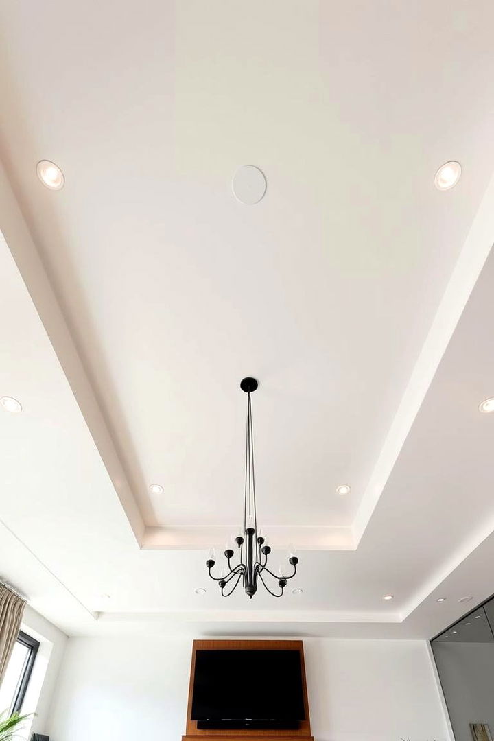 Modern Minimalist Glow - Ceiling Design Ideas to Elevate Your Dining Room