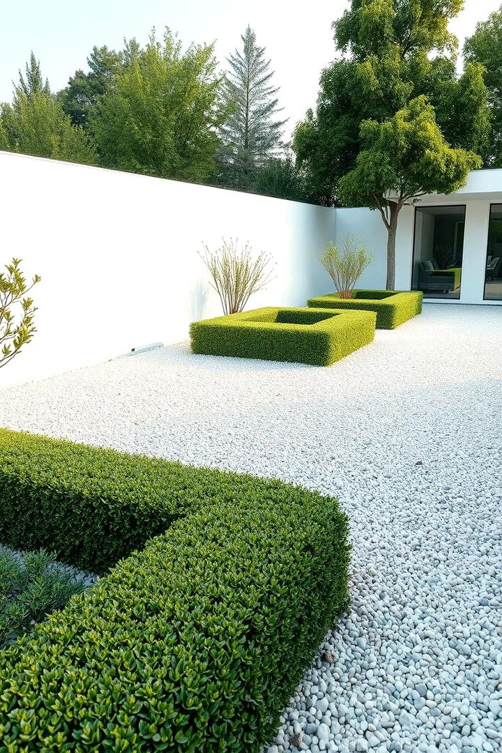 Modern Minimalist Gravel Garden - Gravel Garden Ideas for Low-Maintenance Landscapes