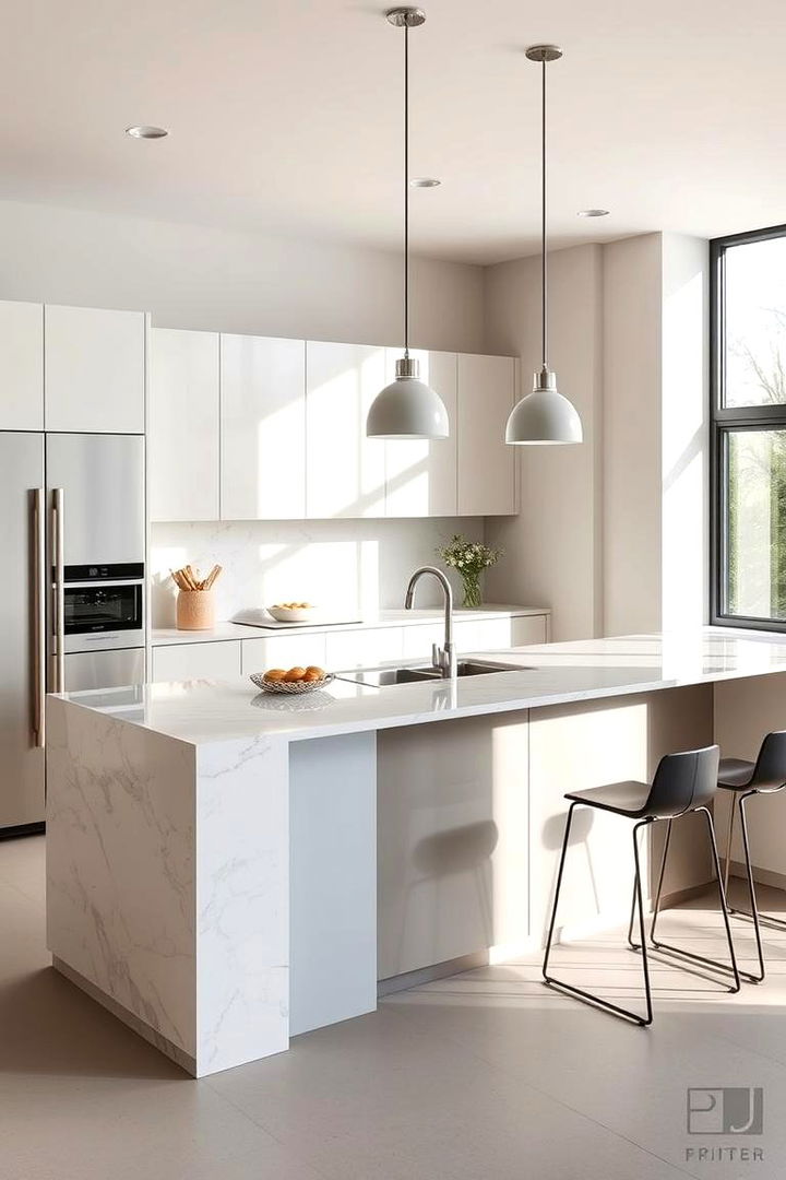 Modern Minimalist Island - Innovative Small Kitchen Island Ideas for Added Functionality