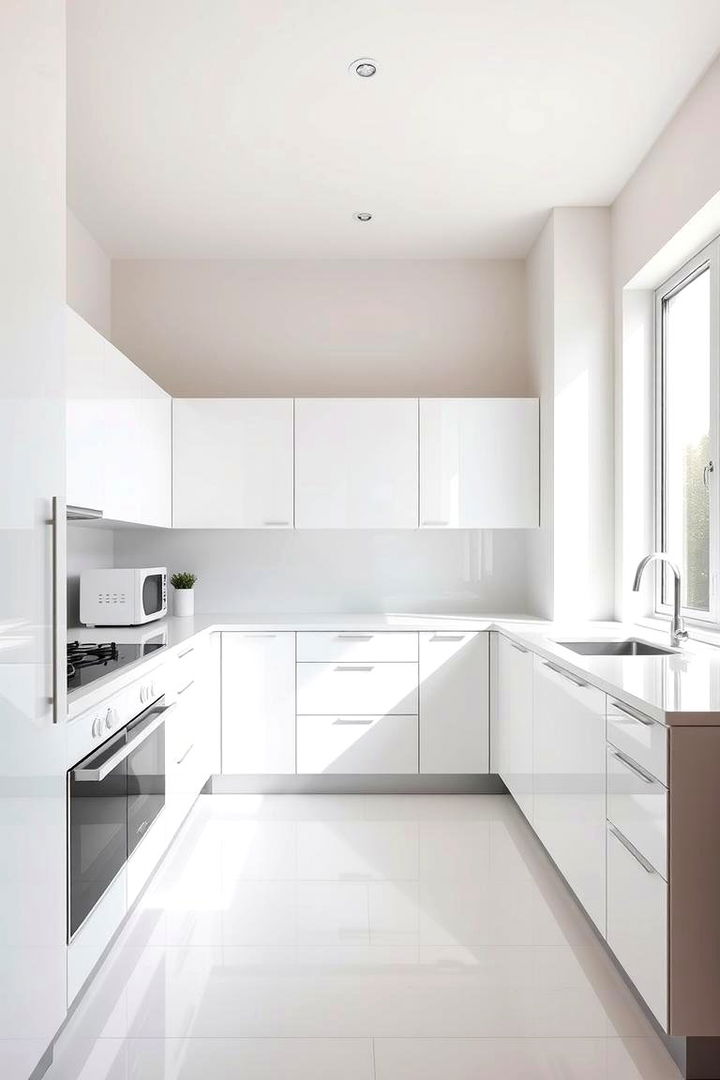 Modern Minimalist Kitchen Design - Crisp Kitchens With White Appliances: Clean Aesthetic Ideas