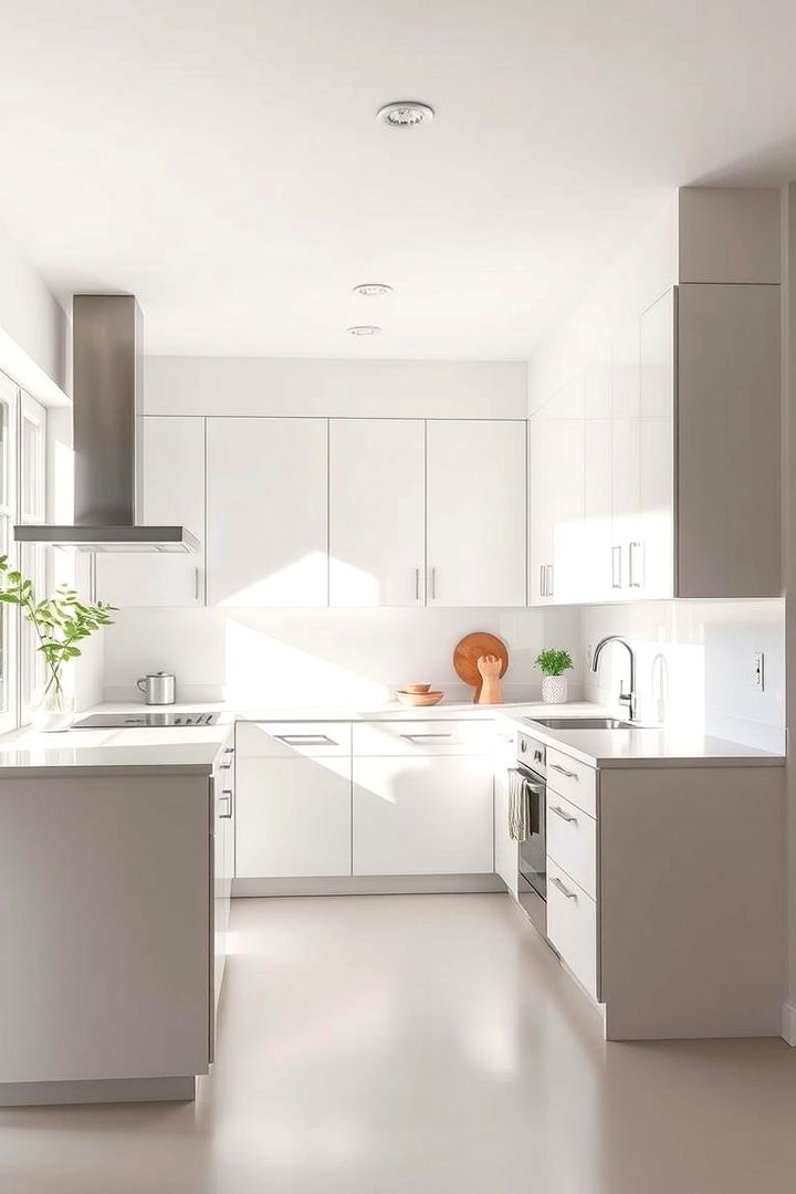 Modern Minimalist Layout - L-Shaped Kitchen Layouts for Modern Home Efficiency