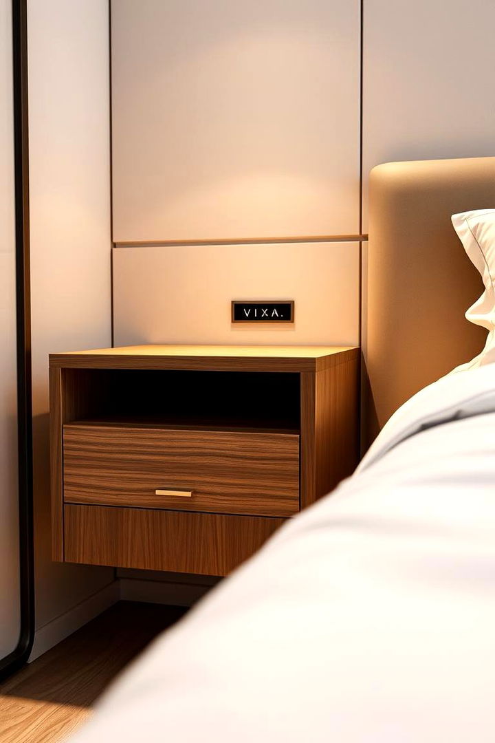 Modern Minimalist Nightstand - Space-Saving Nightstand Ideas for Compact Bedrooms