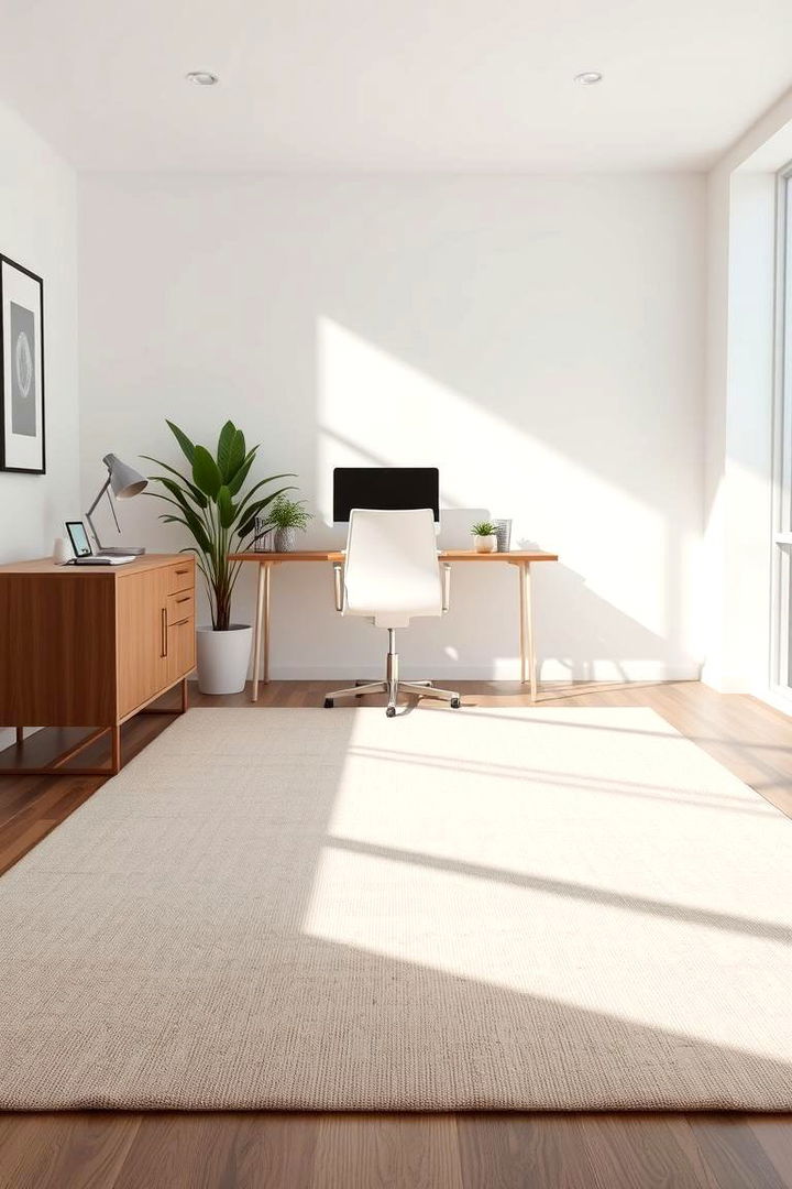Modern Minimalist Office Rugs - Perfect Office Rug Ideas to Define Workspace Areas