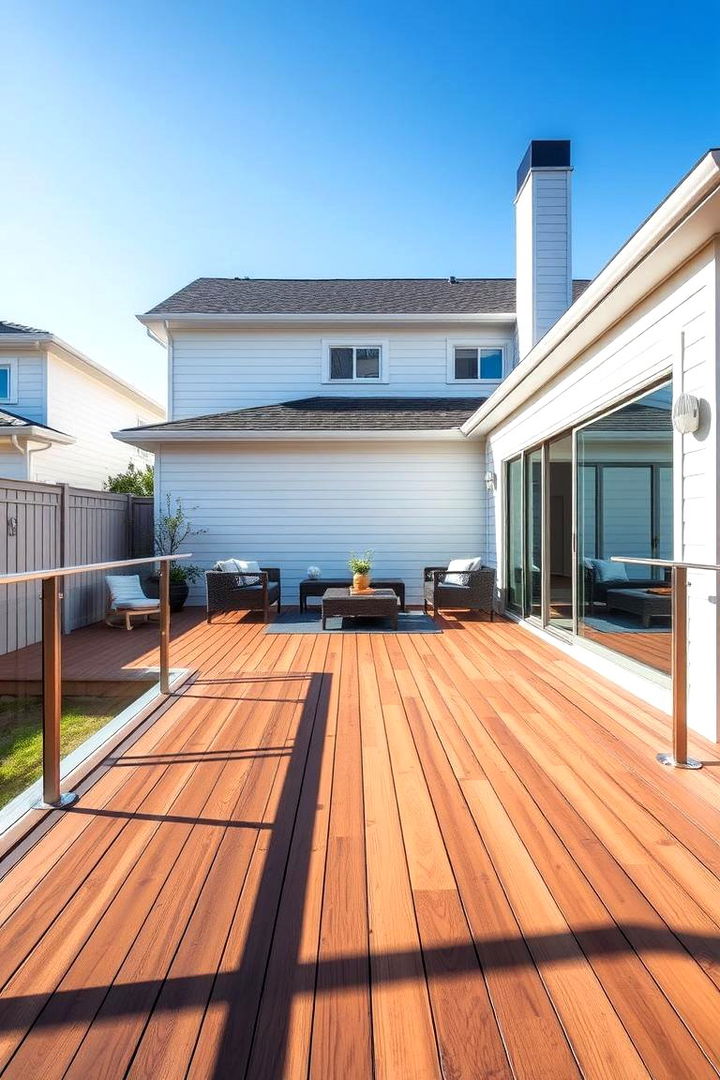 Modern Minimalist Patio Deck - Patio Deck Design Ideas for Multi-Level Outdoor Living