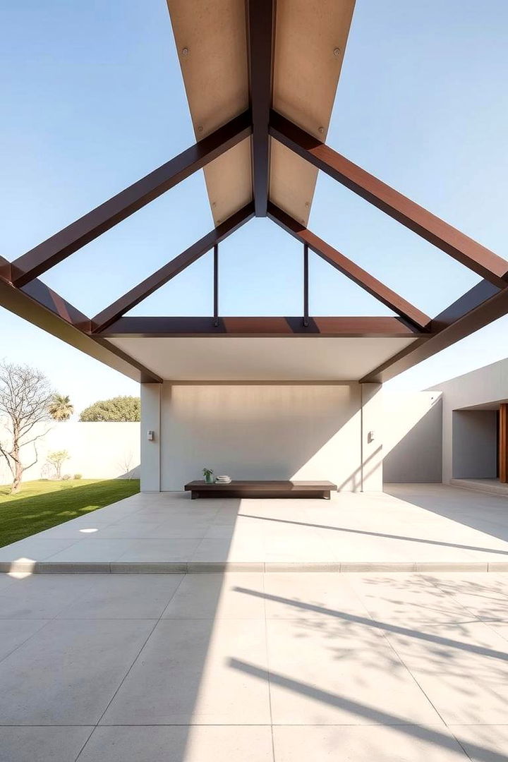 Modern Minimalist Pavilion - Outdoor Pavilion Ideas for Shaded Gatherings