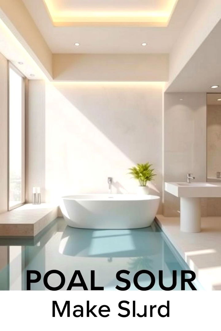 Modern Minimalist Pool Bathroom Design - Pool Bathroom Ideas for a Refreshing Outdoor Oasis