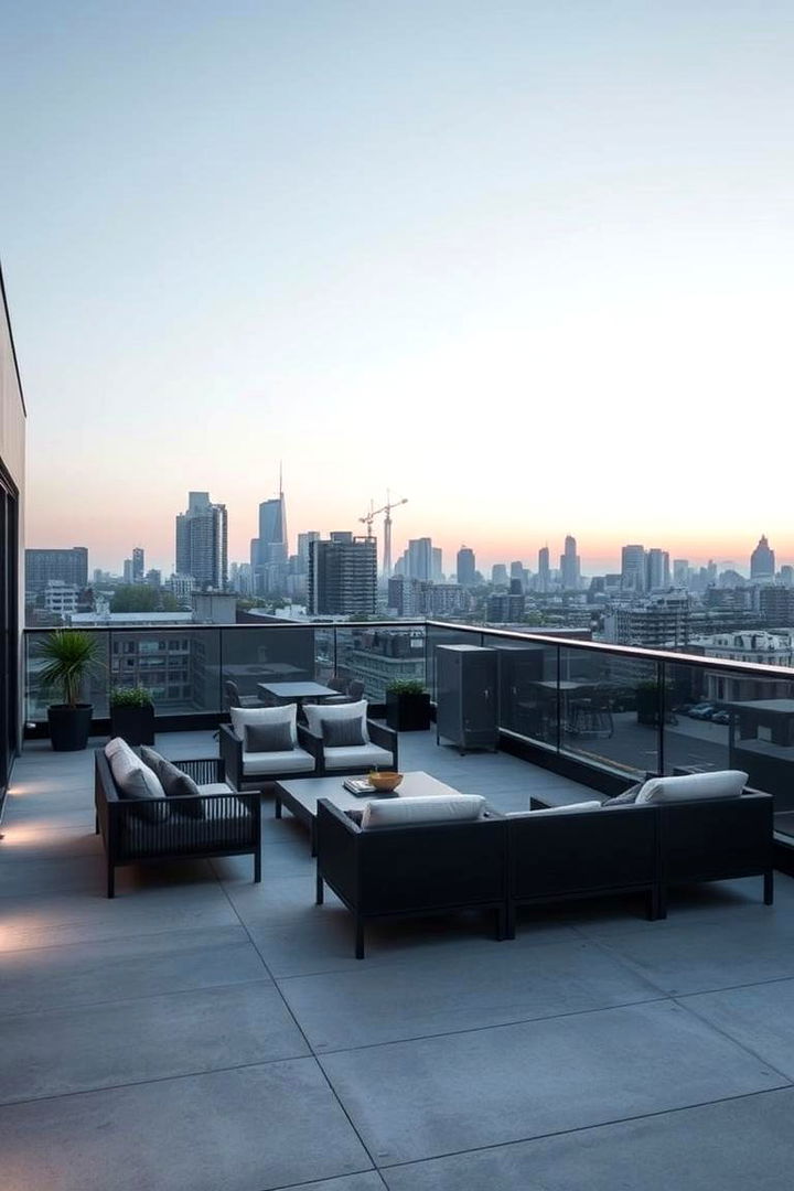 Modern Minimalist Retreat - Rooftop Deck Ideas for Stylish Outdoor Living