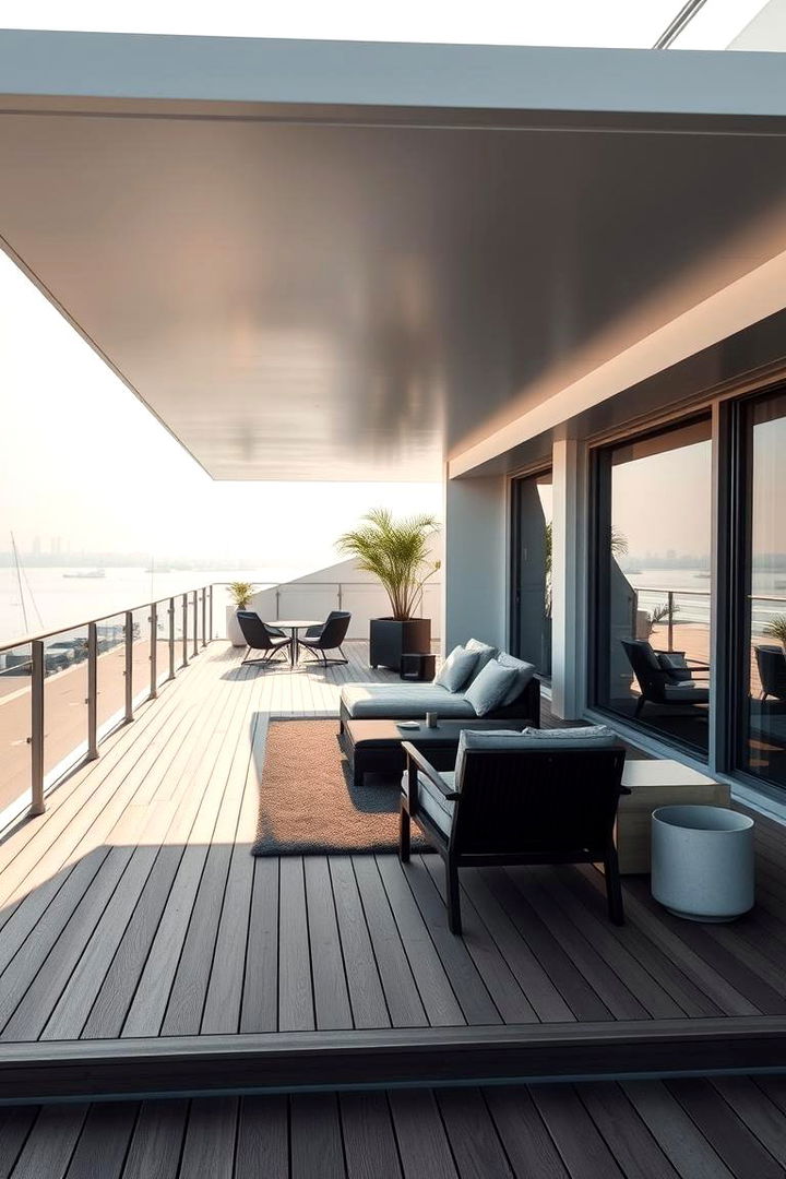 Modern Minimalist Seating - Deck Seating Ideas for Socializing and Relaxing Outdoors