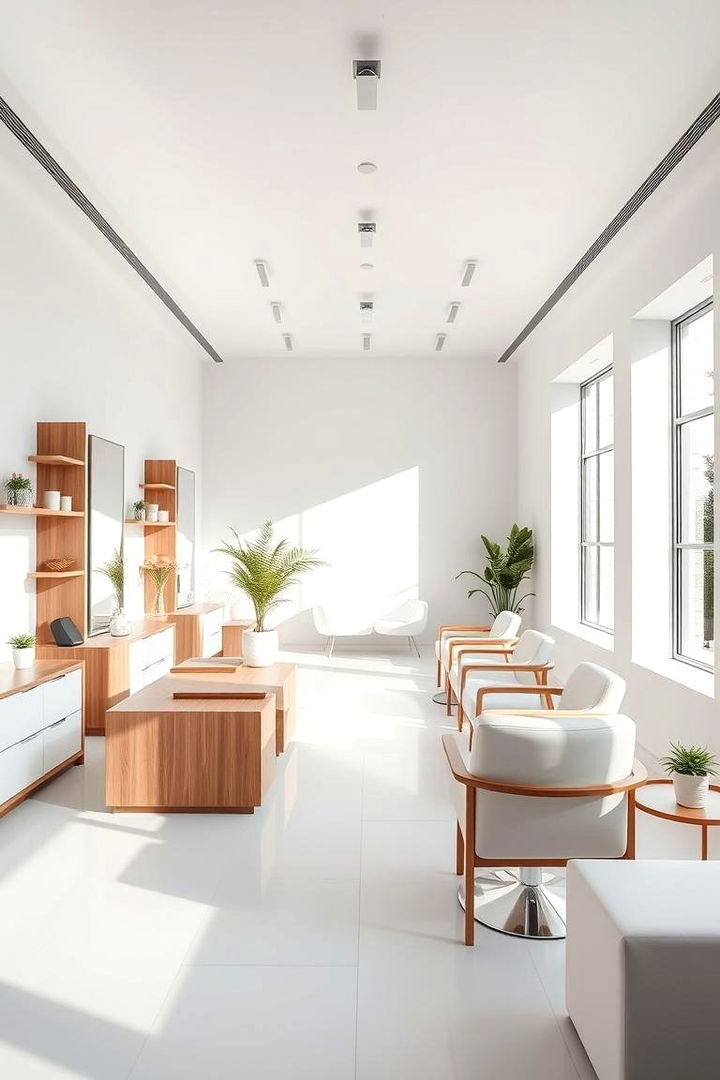 Modern Minimalist Theme - Salon Interior Design Ideas for Stylish Beauty Spaces