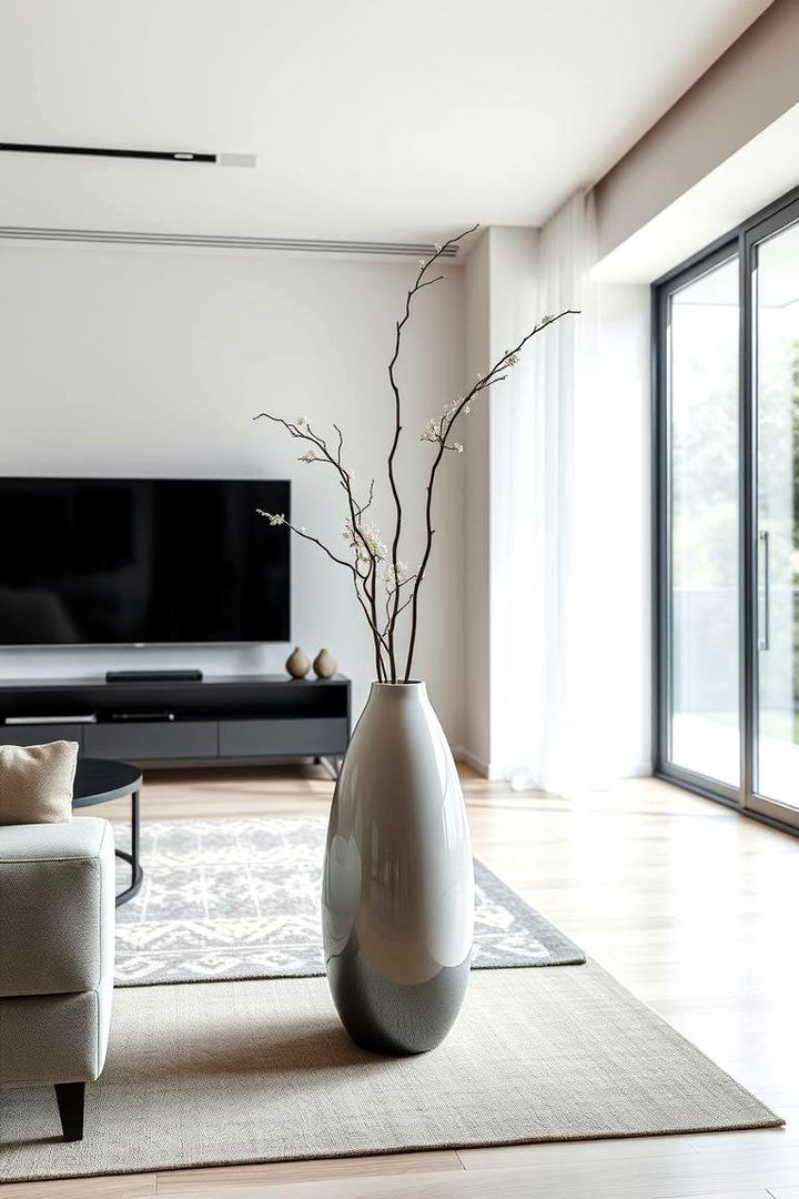 Modern Minimalist Vase Decoration - Elegant Large Floor Vase Decoration Ideas to Enhance Your Home