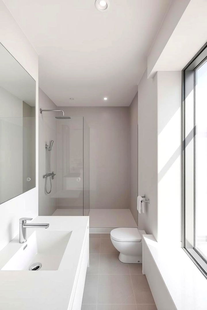 Modern Minimalistic Ensuite Bathroom - Ensuite Bathroom Ideas to Maximize Space and Function