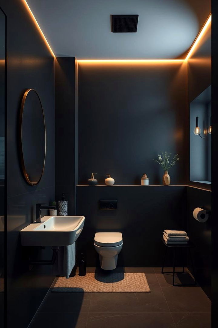 Moody Black Walls - Dark Bathroom Ideas for Dramatic Luxury Spaces