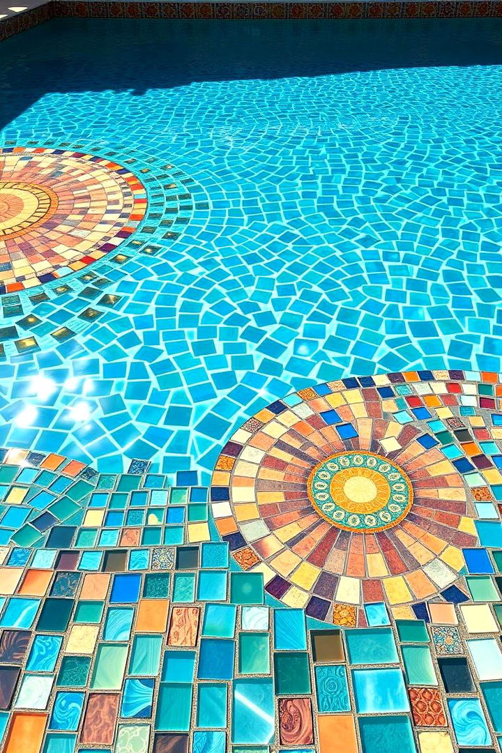 Mosaic Masterpiece - Pool Tile Ideas for Stunning Swimming Area Designs