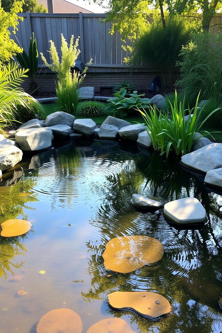 Natural Oasis Retreat - Backyard Pond Ideas for Serene Outdoor Landscapes