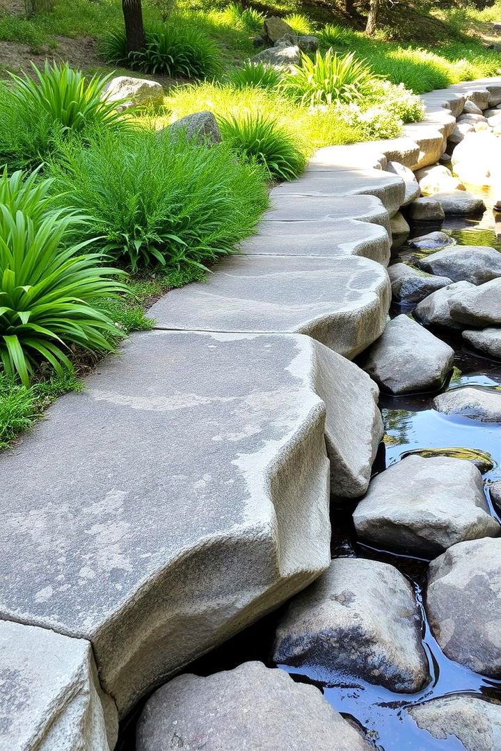 Natural River Edge Outline - Creative River Rock Edging Ideas for Landscapes