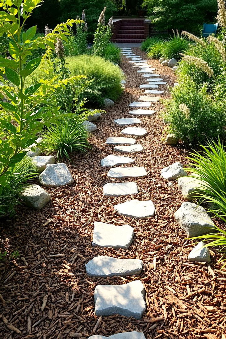 Natural Simplicity Path - Mulch Pathway Designs for Durable, Eco-Friendly Walkways