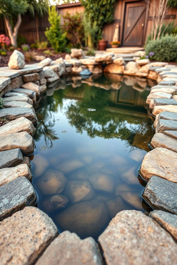 Natural Stone Edging - Pond Edging Ideas to Define Water Garden Borders