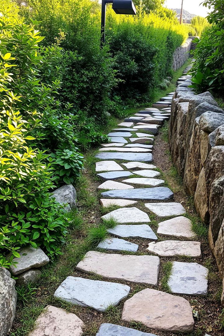 Natural Stone Pathways - Rustic Landscaping Ideas for a Natural and Cozy Outdoor Space