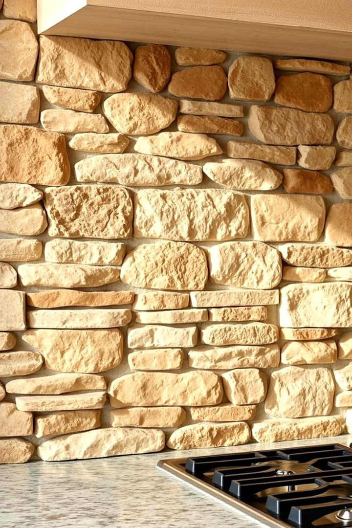 Natural Stone Texture - Rustic Backsplash Ideas to Enhance Your Kitchen's Farmhouse Style