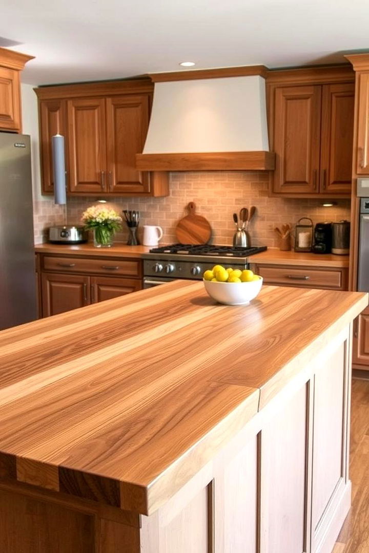 Natural Warmth and Inviting Charm - Warm Kitchens Featuring Butcher Block Countertops