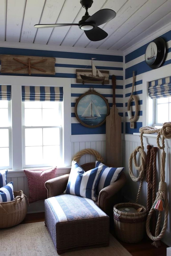 Nautical Coastal Charm - Preppy Room Decor Ideas for Timeless, Polished Spaces