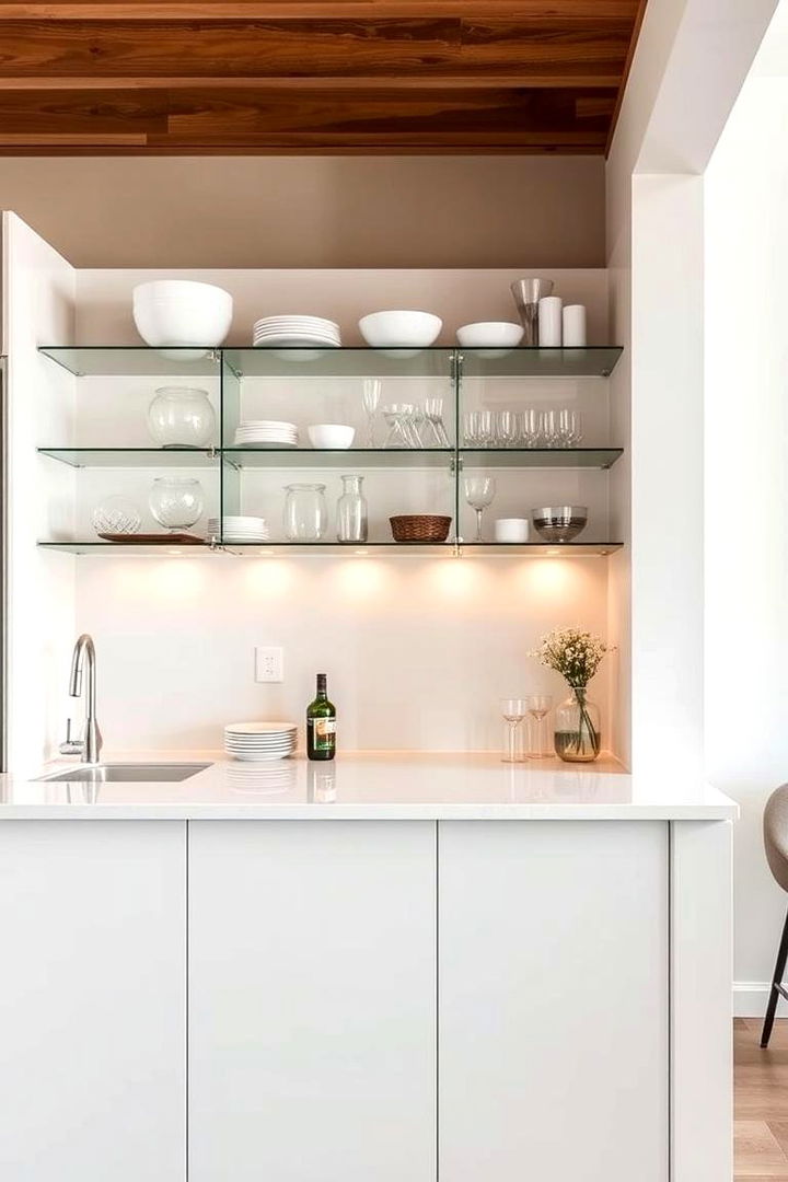 Open Shelving Creativity - Kitchen Bar Ideas for Stylish & Functional Spaces