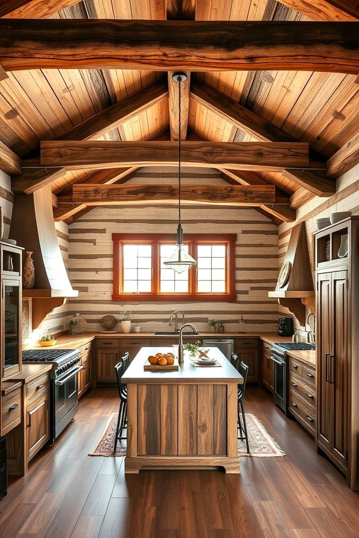 Open Space with Wooden Elements - Natural Kitchen Design Inspirations for Organic Living
