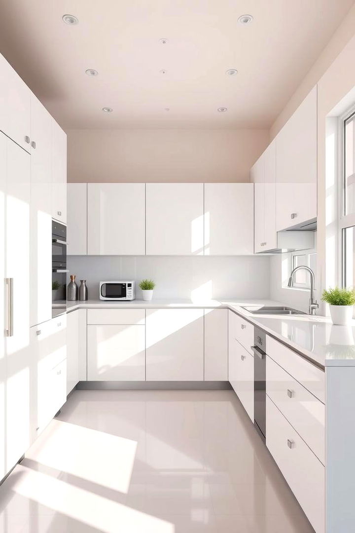 Optimized Layout with Bright White Elegance - Small White Kitchen Ideas to Brighten Compact Spaces