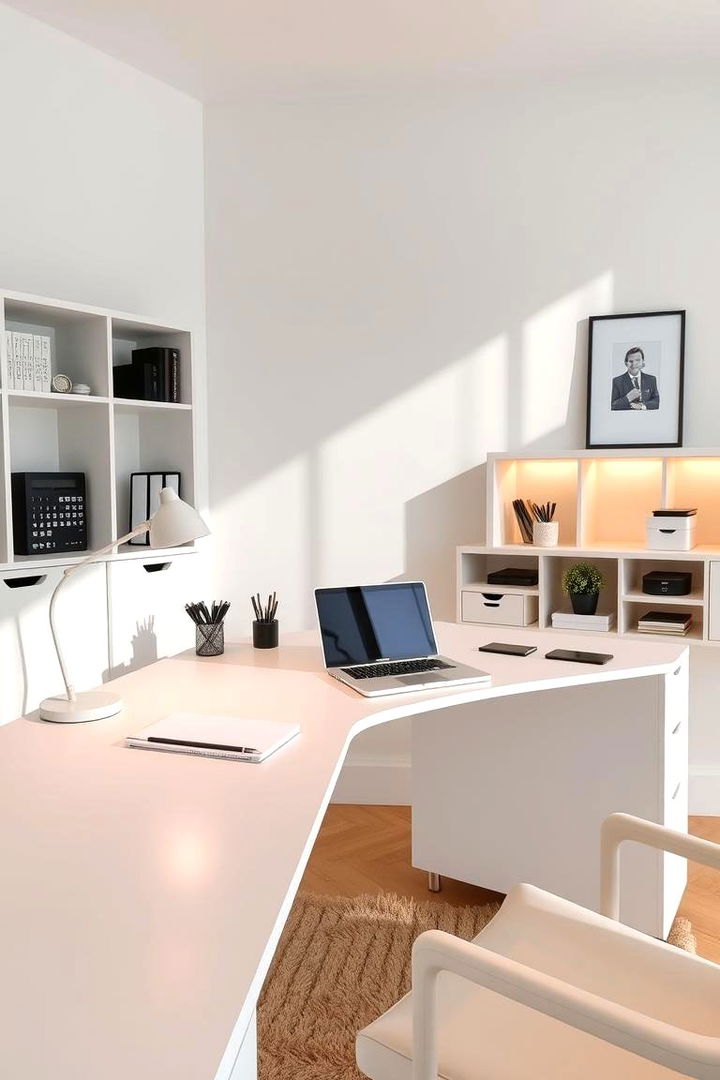 Organized Desk Setup - Masculine Home Office Ideas for a Professional Workspace