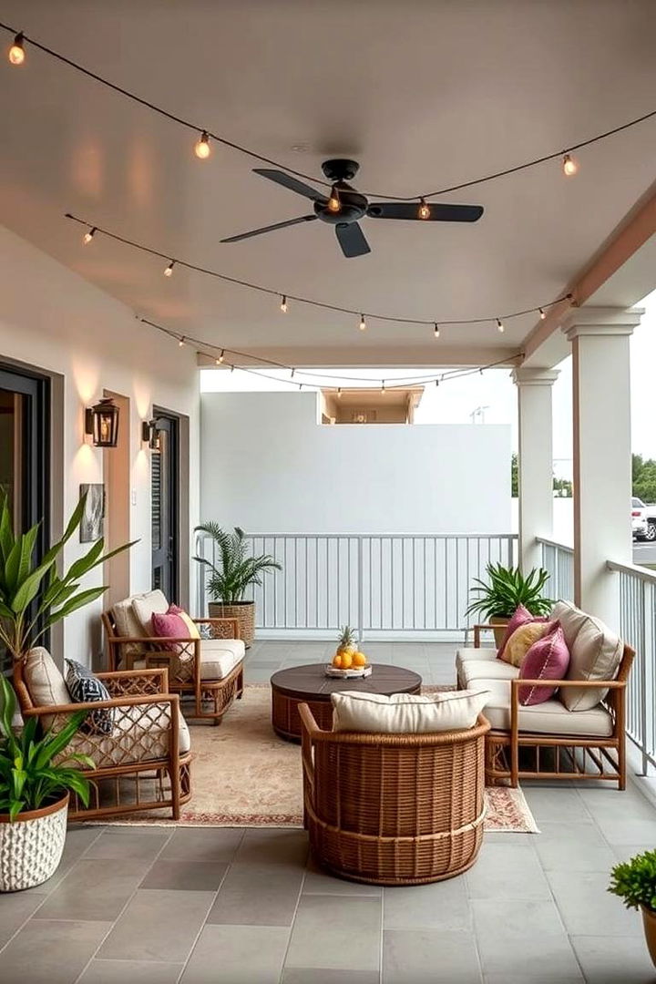 Outdoor Lounge Retreat - Beautiful Large Balcony Ideas for Relaxing and Entertaining
