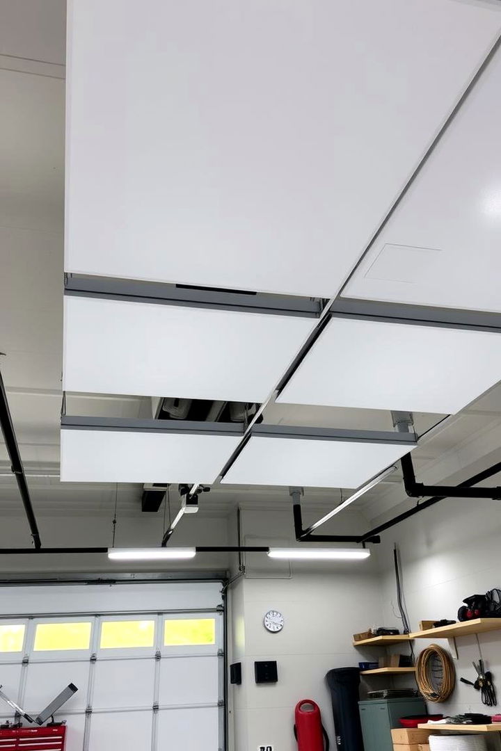 Overhead LED Panel Lights - Bright Garage Lighting Solutions for Better Visibility