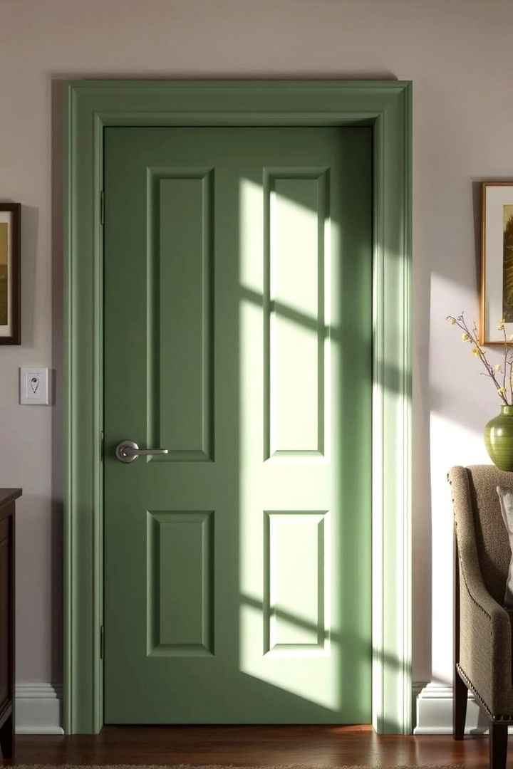 Painted Accent Door - Creative Bedroom Door Decor Ideas to Enhance Style