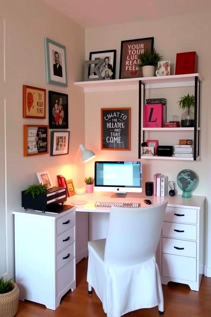 Personalized Workspace Setup - Feminine Home Office Ideas to Create a Chic Workspace
