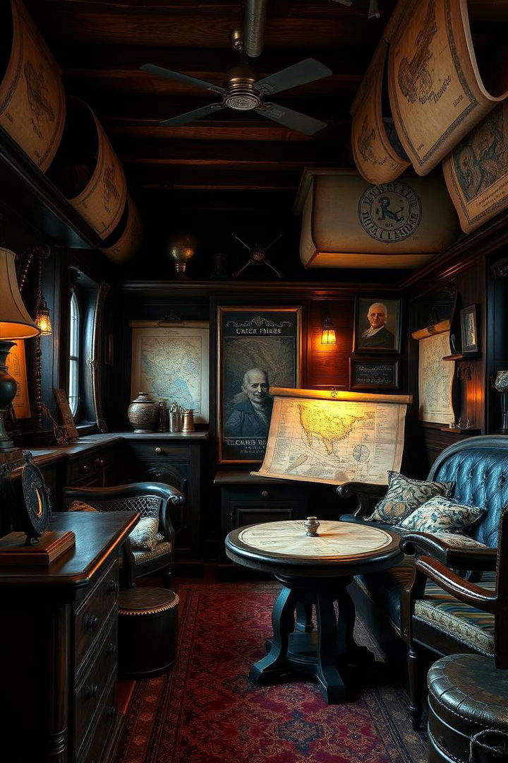 Pirate Captains Quarters Charm - Pirate-Themed Bedroom Ideas for Kids' Nautical Fun