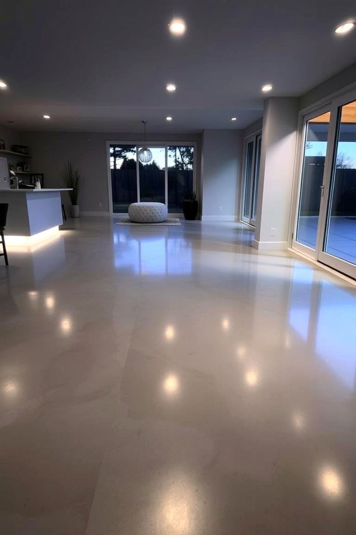 Polished Concrete Floors - Concrete Basement Floor Ideas: Stylish & Practical Solutions