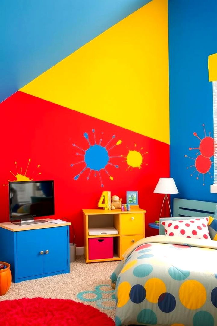 Primary Color Pop - Playful Kids Room Paint Ideas for Colorful & Creative Spaces