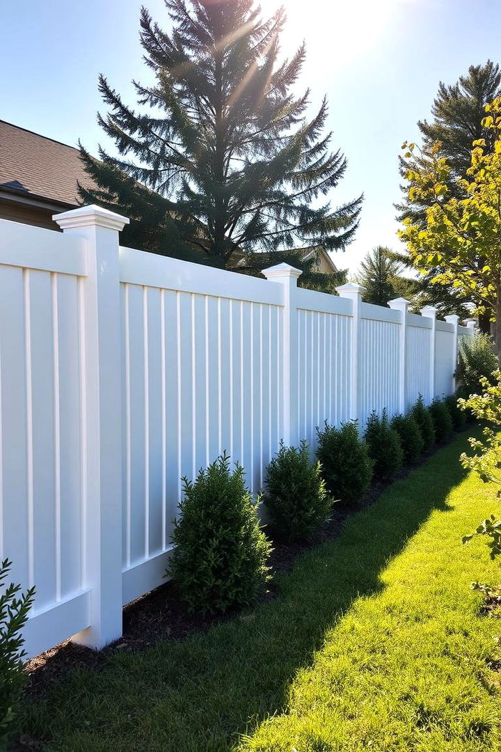 Pristine White Radiance - Best Vinyl Fence Color Ideas to Enhance Curb Appeal