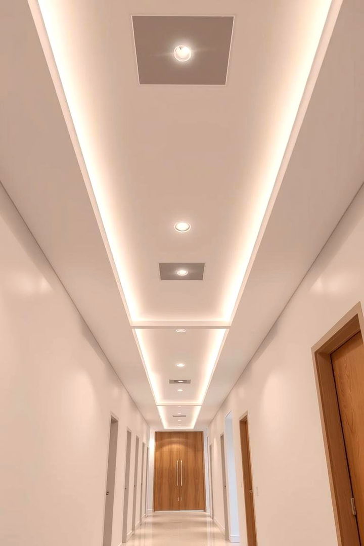 Recessed Lighting Brilliance - Modern Hallway Lighting Ideas for Welcoming Spaces