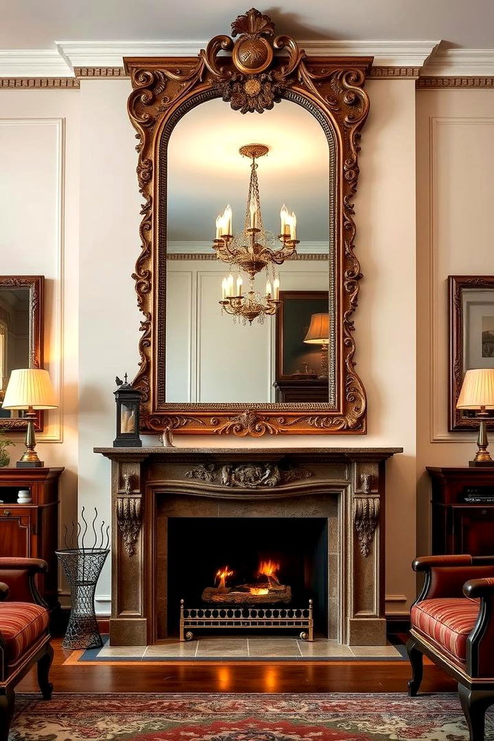 Reflecting Elegance - Mirror Over Fireplace Decor Ideas to Enhance Your Living Room