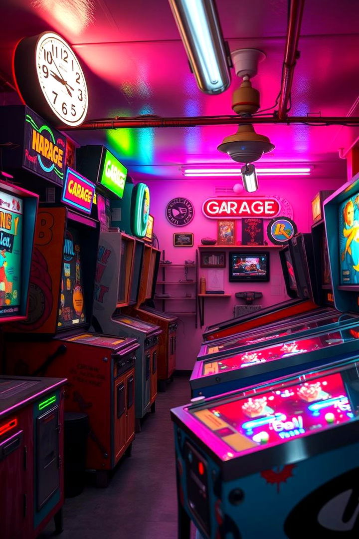 Retro Arcade Revival - Fun Garage Game Room Ideas for Entertainment
