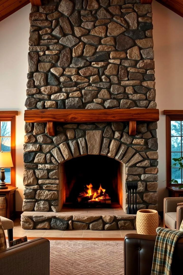 Rustic Appeal and Cozy Fires - Traditional Fireplace Designs for a Cozy Living Room