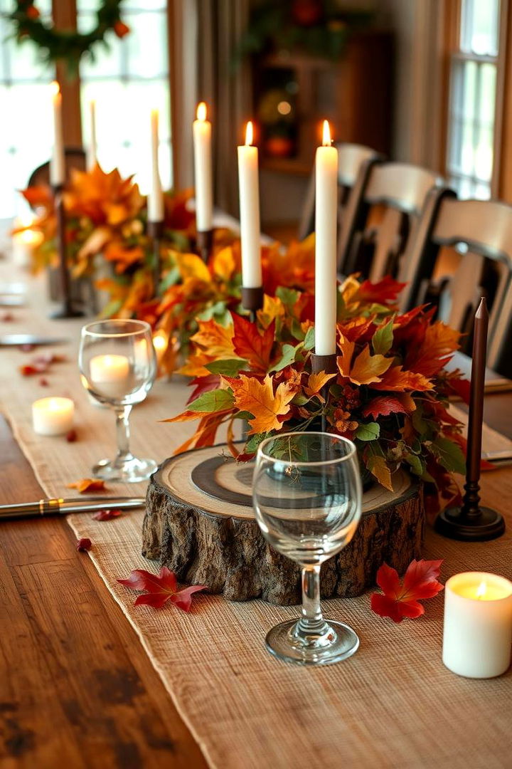 Rustic Charm Decor - Festive Thanksgiving Table Setting Ideas for Gatherings